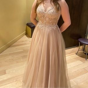 Princess Prom Dress Tulle Bedazzled